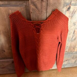 Rust Knit Women's Sweater